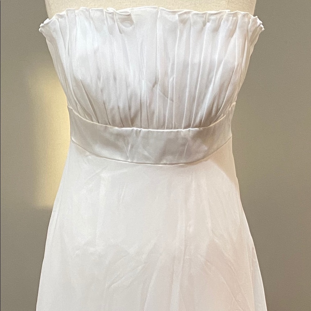 3 for $75! White/light Ivory Chiffon Dress size 10
